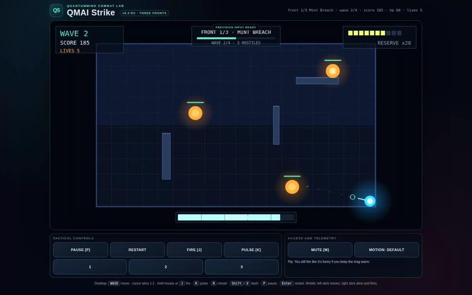 QMAI Strike gameplay capture